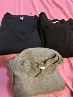 ニットセーター グレー 紺 黒 まとめ売り