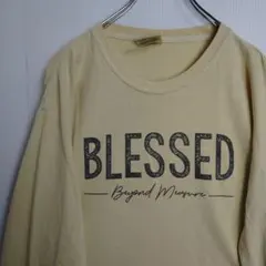 (*す様 COMFORT COLORS 長袖シャツ ロンT イエロー プリントロ