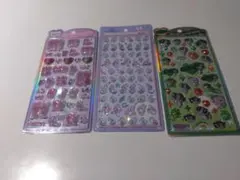 キャラクターシール3シートセット　ボンボンドロップシール　うるちゅる