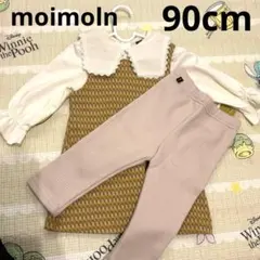 moimoln 秋服　90cm トップス、ワンピース、ベージュパンツ セット