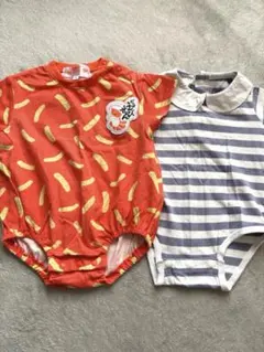 バースデイ 半袖ロンパース 2枚セット