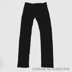 【COMME des GARÇONS】コットン混 ブラックパンツ XS 日本製のサムネイル