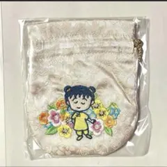 【未使用】ちびまる子ちゃん MARUKO楼 サテン巾着 ポップアップ限定