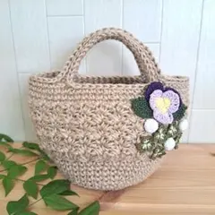 麻ひもバッグ　ミニ　No.336