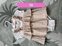 ベビー ワンピース風 ロンパース 70cm 女の子　夏服のサムネイル