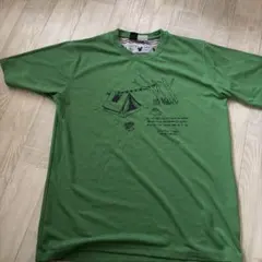 LOGOS キャンプテント Tシャツ LL 緑