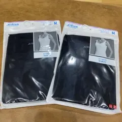 ユニクロ AIRism ブラック タンクトップ 2枚セット