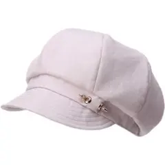 キャスケット 春夏 UVカット コットン グレー おしゃれ 帽子 かわいい