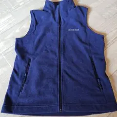 mont-bell フリースベスト S ネイビー