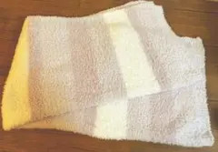 【美品】ジェラピケ　ブランケット　ベージュボーダー
