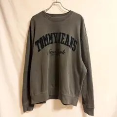 トミージーンズ ビッグロゴ スウェット グレー XL