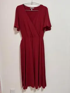 H&M ラップドレス S/M レッド