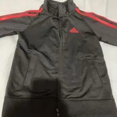 adidas ジップアップジャケット 4T 黒赤