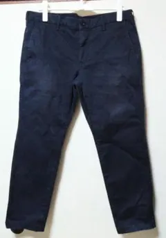 【UNIQLO】チノパン　ネイビー　紺　　ウエスト88cm