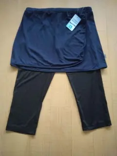 【新品】 ネイビースカート＆黒レギンスセット サイズLL