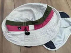 DOUBLE.B バケットハット L ホワイト/グリーン/ピンク