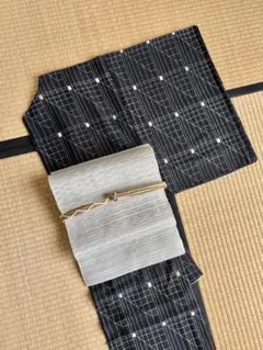 夏着物 絽 小紋 ちょっと星空にも見える幾何学柄 - メルカリ