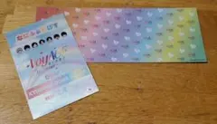 なにわ男子 ドーム チケット型カード なにふぁむぱす 2月4日 虹色 オーラス