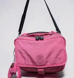 美品！Kipling 2way ショルダーバッグ ピンク 送料無料！のサムネイル