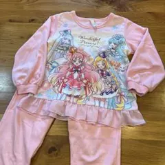 わんだふるぷりきゅあ　プリキュア　光るパジャマ 長袖　女の子　ピンク　110のサムネイル
