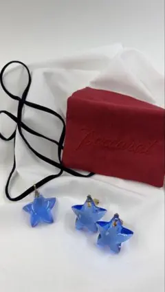 【美品・希少】バカラ　イヤリング ネックレス　星　スター　k18 750のサムネイル