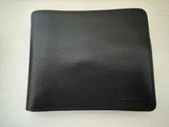 2001年頃未使用品COLE HAAN コールハーン ブラックレザー二つ折り財布