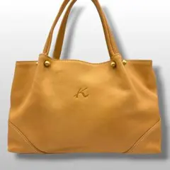 美品 Kitamura キタムラ トートバッグ キャメル レザー 本革 A4