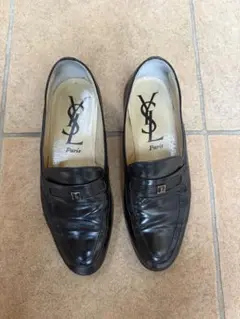 YSL 黒 レザー ローファー