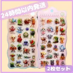 イタリアンブレインロット　ボンボンドロップシール　3Dぷくぷくシール　2枚セット