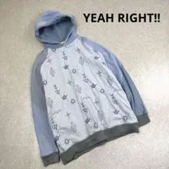 YEAH RIGHT!! イェーライト プルオーバー パーカー パッチワーク