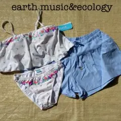 ea-75新品★earth music&ecology水着★9Mパンツ付ビキニのサムネイル