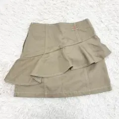 DICKIES JILL STUART 台形フリルスカート ベージュのサムネイル