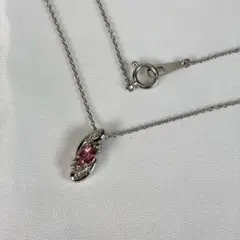 未使用66800円】パパラチアサファイア プラチナネックレス 