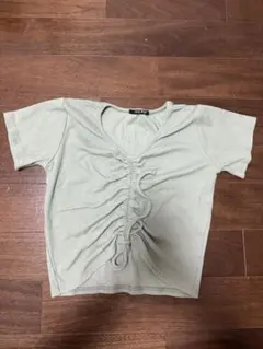 one way 半袖 Tシャツ シャーリングデザインのサムネイル