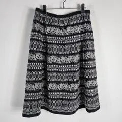 Leilian レリアン 総刺繍フレアスカート 大きいサイズ 春夏 13＋ XLのサムネイル