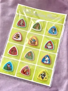 レトロ ファンシー アニマル バッジ 12個 セット