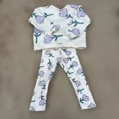 zara baby 花柄プリントセットアップ　92