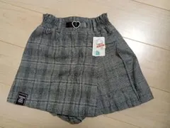 グレー　チェック　スカート　ズボン　キュロット