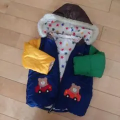 ミキハウス　ホットビスケッツ　カラフル　リバーシブル　ジャンパー　90