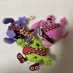 リトルグリーモンスター　ラウンドワン　キーホルダー3点セット　ぬいぐるみ