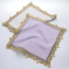 スタージュエリー STAR JEWELRY 近沢レース ハンカチ紫 新品 未開封