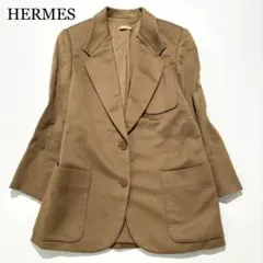 HERMES エルメス ジャケット マルジェラ期 カシミヤ ブラウン 38