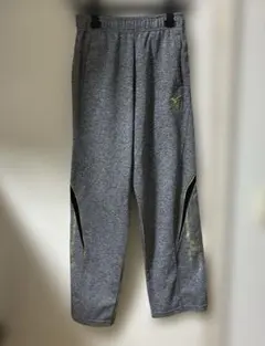 Mizuno ウォームアップパンツM （グレー杢×ブラック）