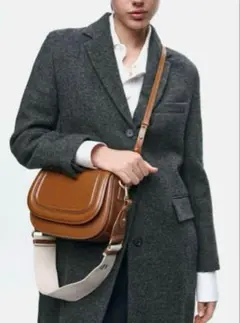 【限定値下げ中】ZARA クロスボディショルダーバッグ 2wayブラウン
