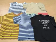 男の子 半袖Tシャツ 5枚セット 120cm まとめ売り 夏服　B