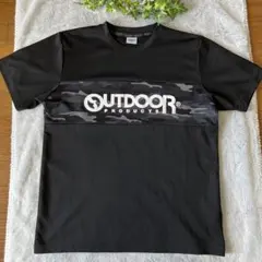 【美品】【OUTDOOR PRODUCTS】カモフラージュTシャツ★メンズM★黒