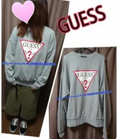【中古】GUESS★Sサイズ★ビックロゴスウェットトレーナー