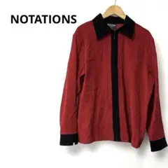 NOTATIONS 赤黒 ジャケット PL