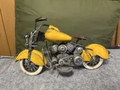 木製 ハンドメイド バイク オブジェ 43cm/ヴィンテージ風 インテリア
