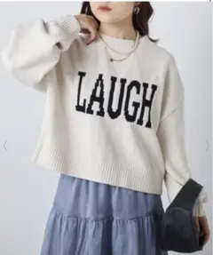 continuer de NICE CLAUP モールヤーンロゴニット